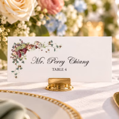 Flat Place Card